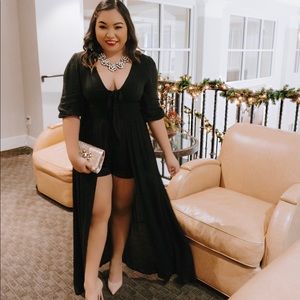 Pink Lilly Boutique High Low Romper